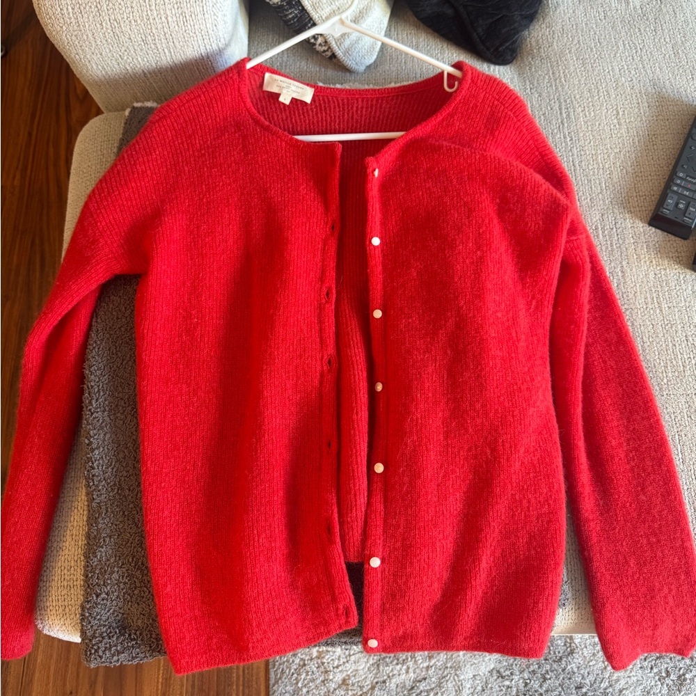 Sezane Gaspard Cardigan Red Small